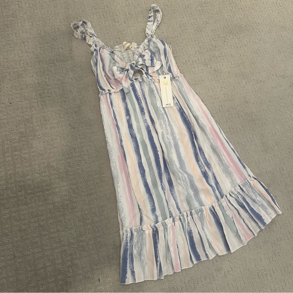 Ocean drive Striped pastel Dress